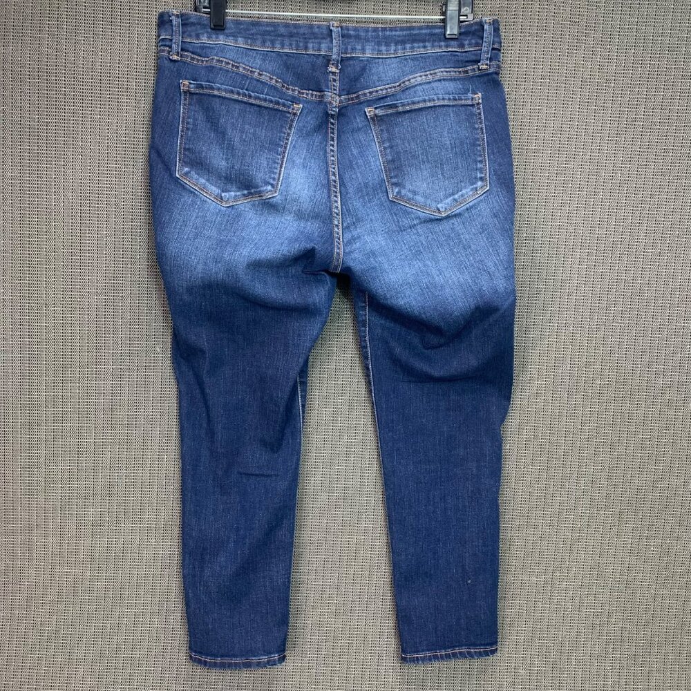 Old Navy Rockstar Womens Size 16 Dark Wash Jeans Regular Cotton Denim - Picture 2 of 9